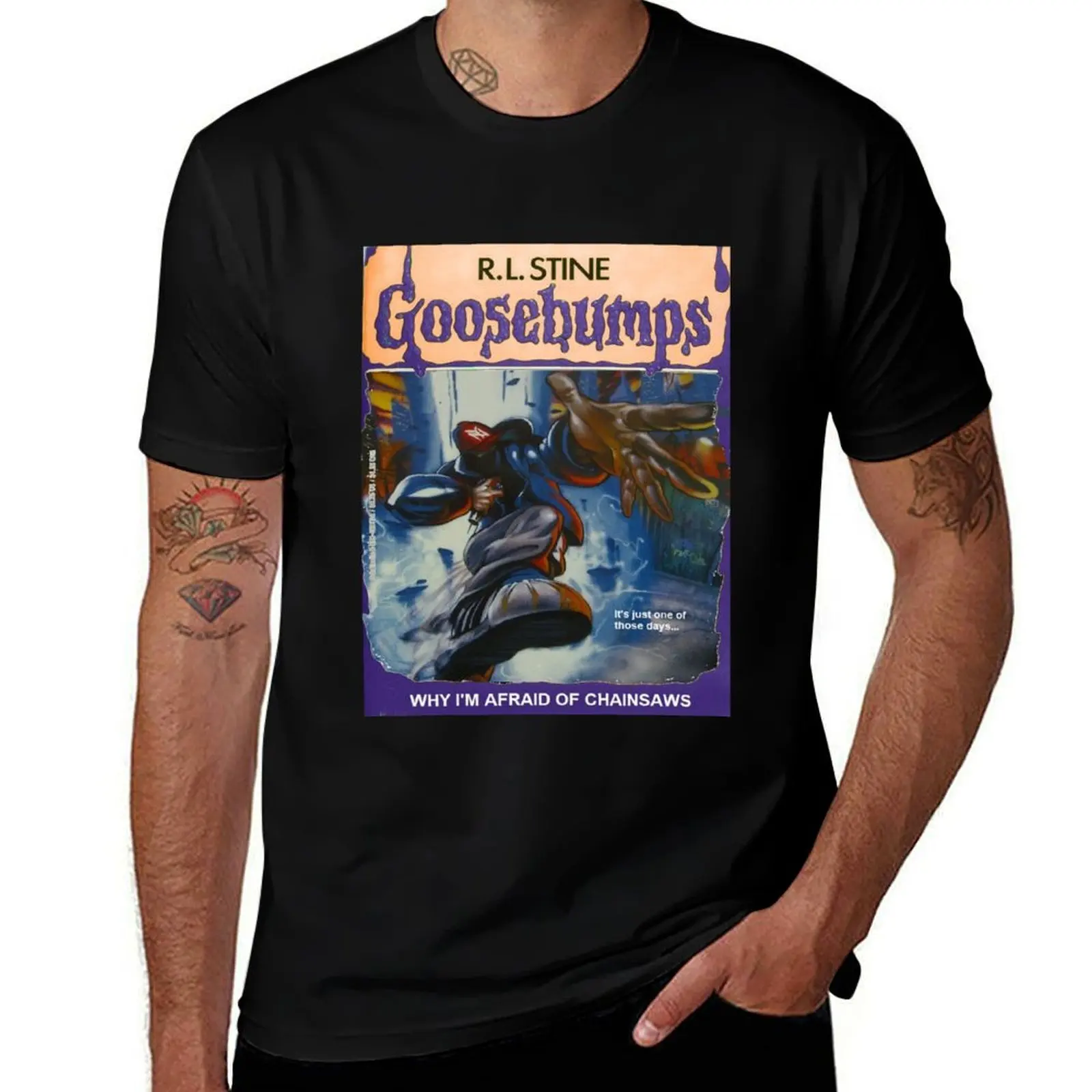Goosebumps T-Shirt Simple Casual Short Sleeve Tee T-Shirt