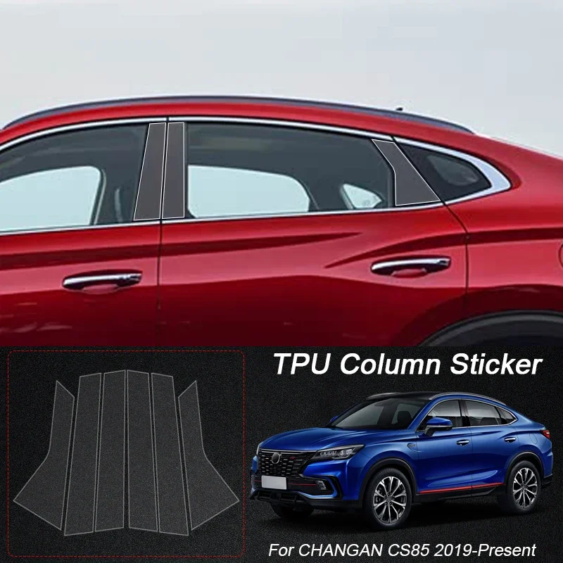 

Автомобильная защитная пленка B-Pillars из ТПУ для CHANGAN CS75 X7 CS55 PLUS CS85 CS95 EADO UNI-K UNI-T UNI-V, наклейка на краску для автомобильных окон и кузовов