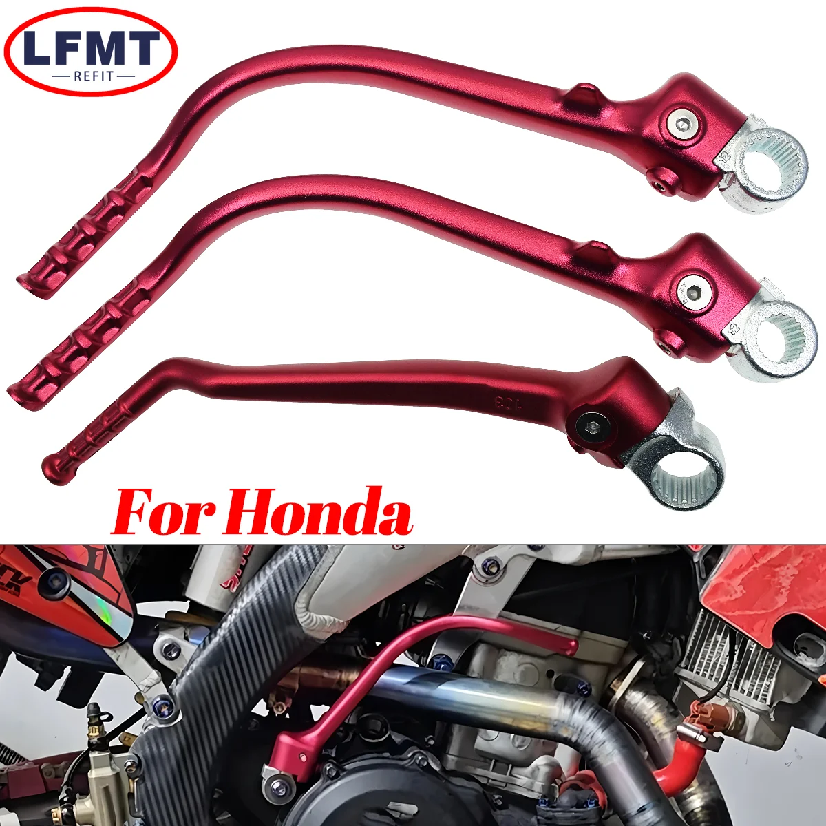

Motorcycle Forged Kick Start Starter Lever Pedal For HONDA CRF 150R 250R 450R 150RB CRF150R CRF250R CRF450R CRF150RB 2007-2024