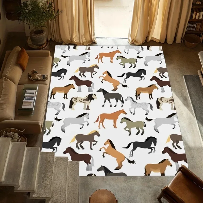 Boho Western Rug Soft Non-Slip Washable Kids Area Carpet Pastel Desert Pattern Floor Mat for Nursery Playroom and Bedroom