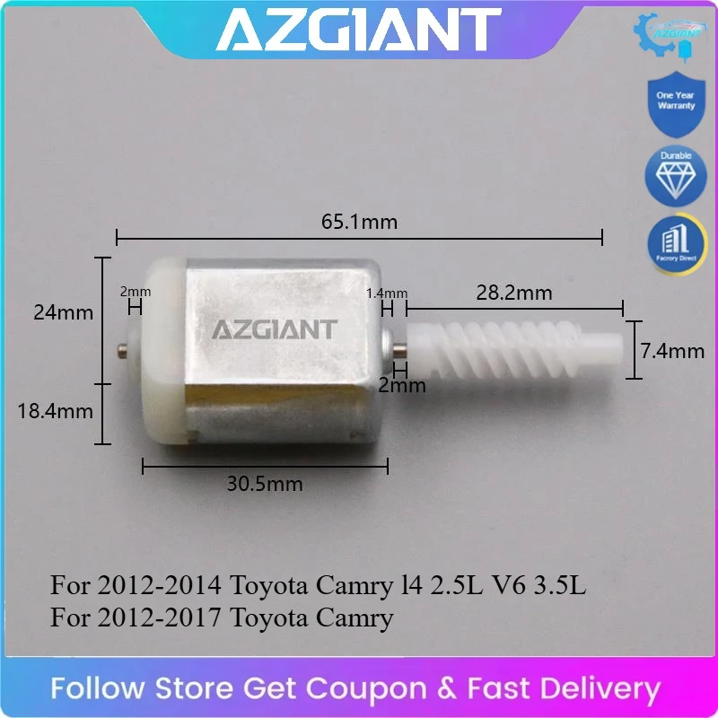 

AZGIANT for 2012-2017 Toyota Camry Car Trunk Lock Actuator Tailgate Mini Motor OME Easy to Replace DIY Save Money #64610-06031