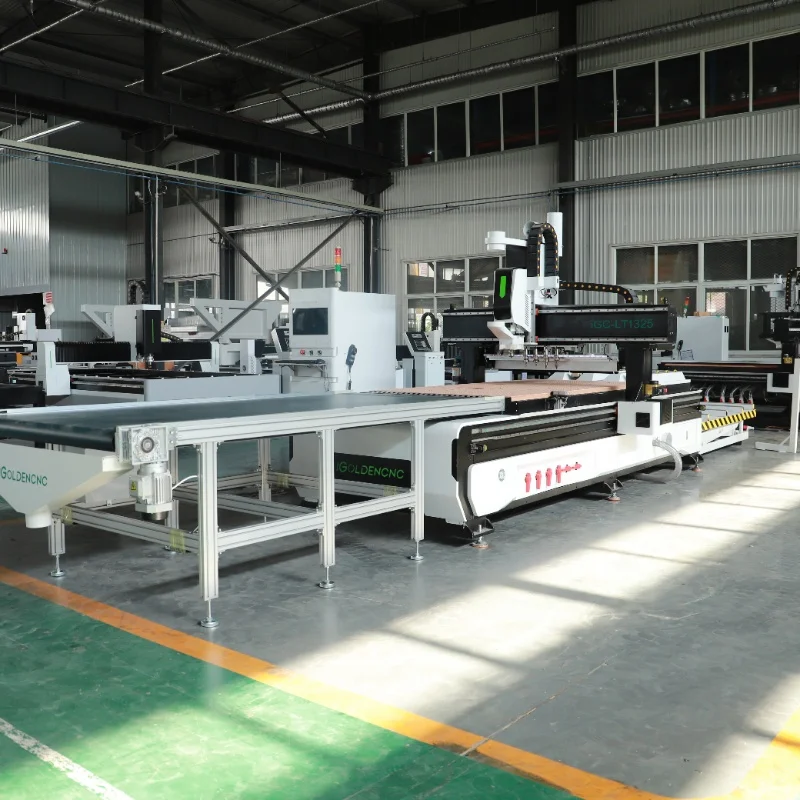 Furnitur kayu pabrik otomatis garis untuk memotong sel bersarang mesin kabinet mebel pabrik pekerjaan kayu pintar