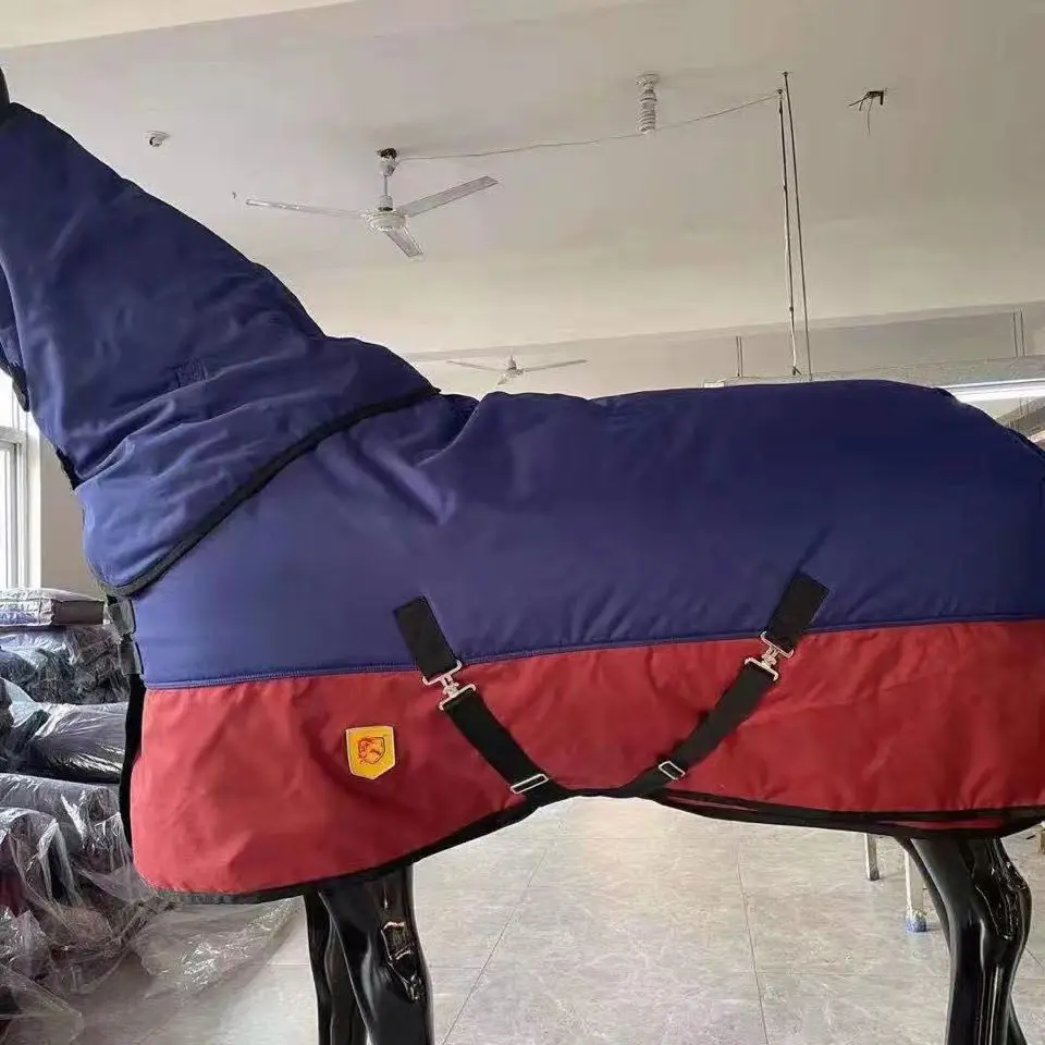 2024 New Winter Warm Cotton Equestrian Equipment Horse Rugs Turnout Blanket Waterproof Winderproof Harness Cover Horse Equipment