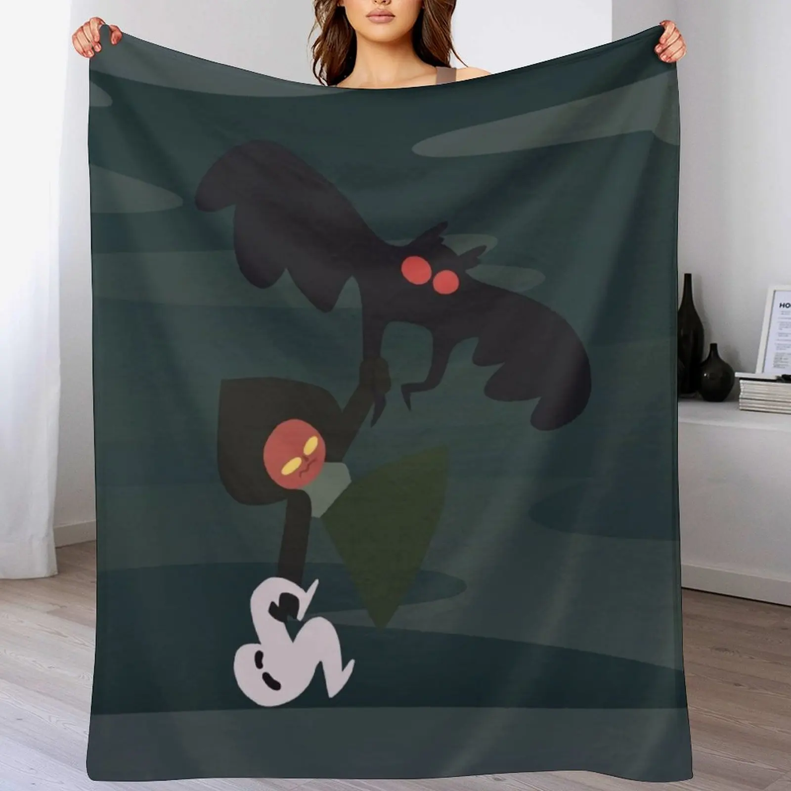 

Cryptid Friends Throw Blanket Summer Cool Breathable Blanket for Sleeping