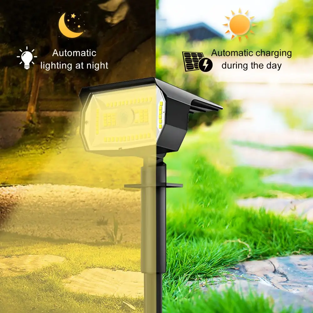 56 LED Solar Light Outdoor Waterproof Lamp Landscape SpotLights For Garden Decro Patio Backyard Garage Lighting