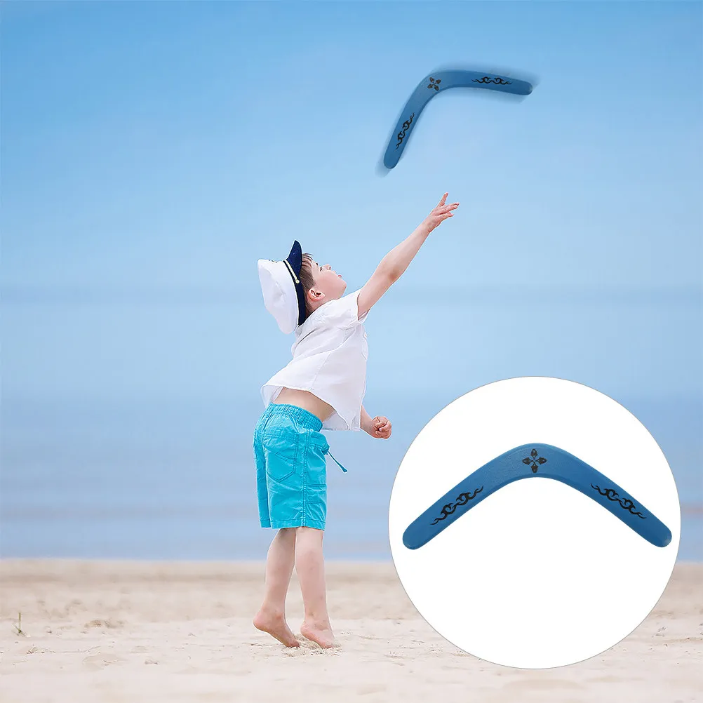 

2Pcs Eco Friendly Wooden Boomerang Outdoor Plaything for Children Teens Beginners Easy Throw Catch Flying Sport Equipment Family