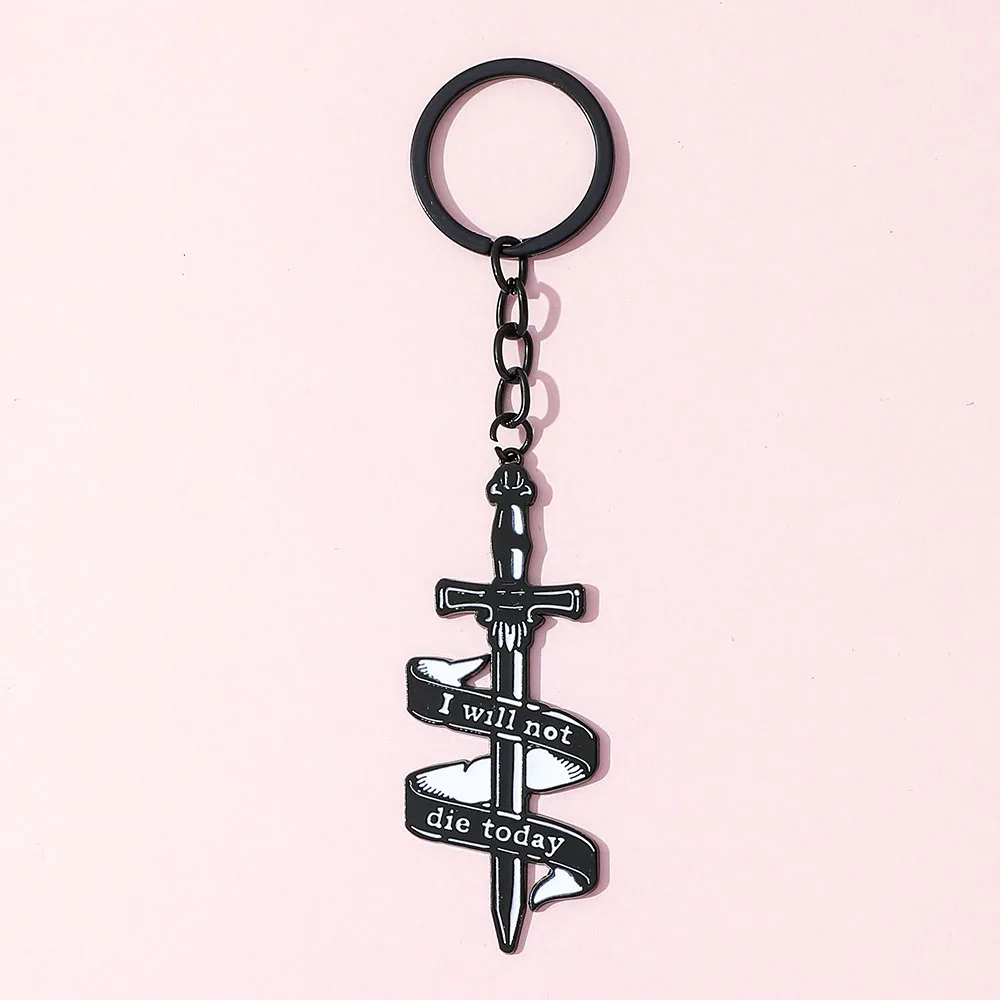 Fashion Fourth Wing Black Dragon Keychain New Cool Pendant Car Key Holder  Backpack Ornament Accessory for Boy and Men Gifts