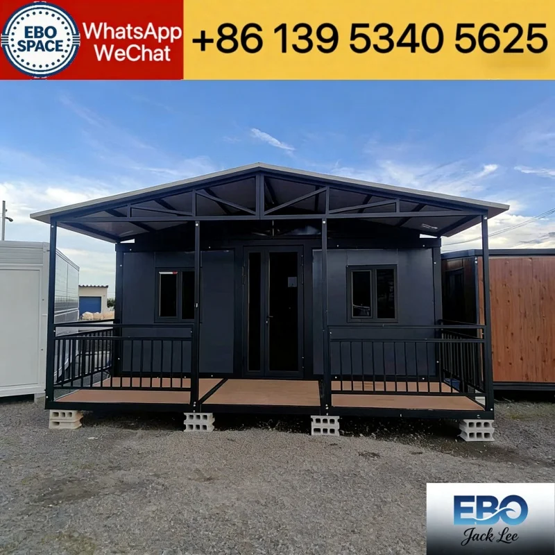 Professional Custom Foldable House 20ft 30ft 40ft Prefab Modular Cabin Tiny Home Outdoor Expandable Container