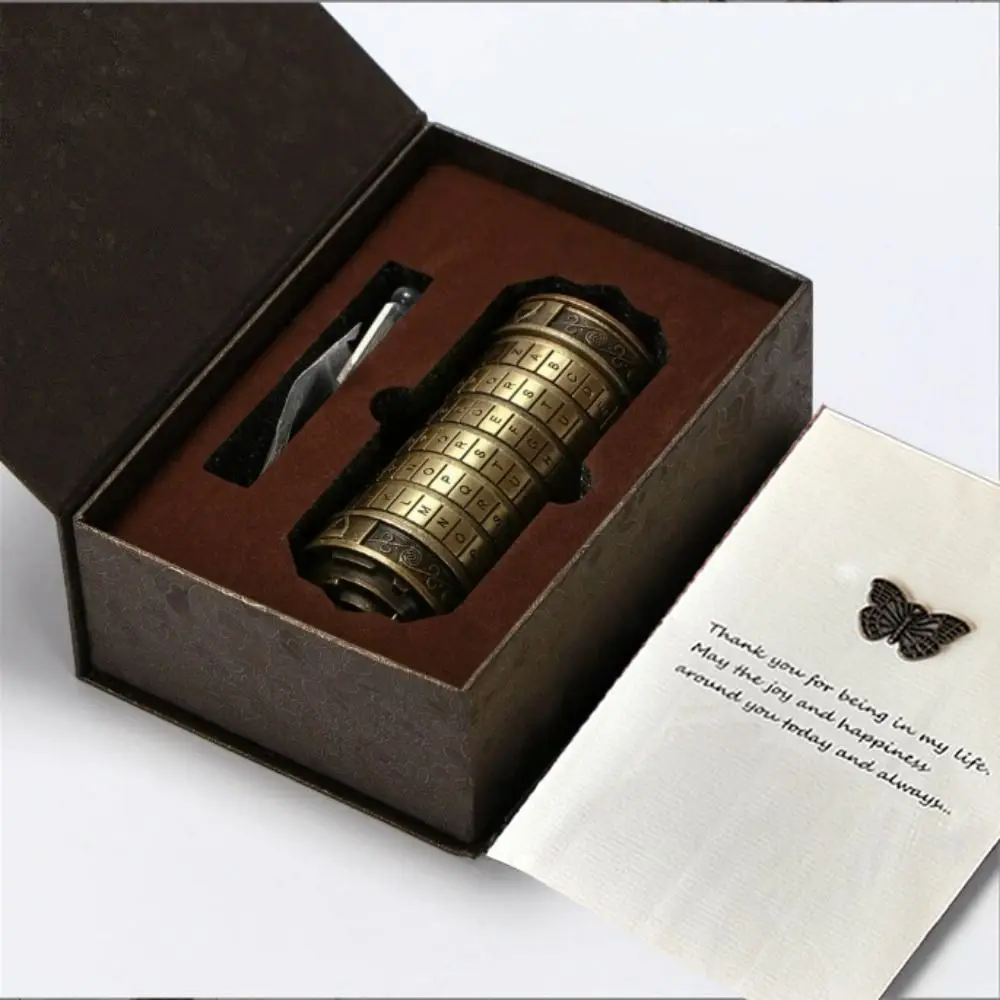 Exquisitely Crafted Cipher Puzzle Lock Tube Premium Safe Material Smooth Surface Creative Puzzle Lock Stylish Delicate