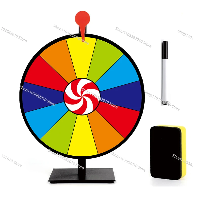 Lottery lucky turntable teaching props game activities erasable lottery