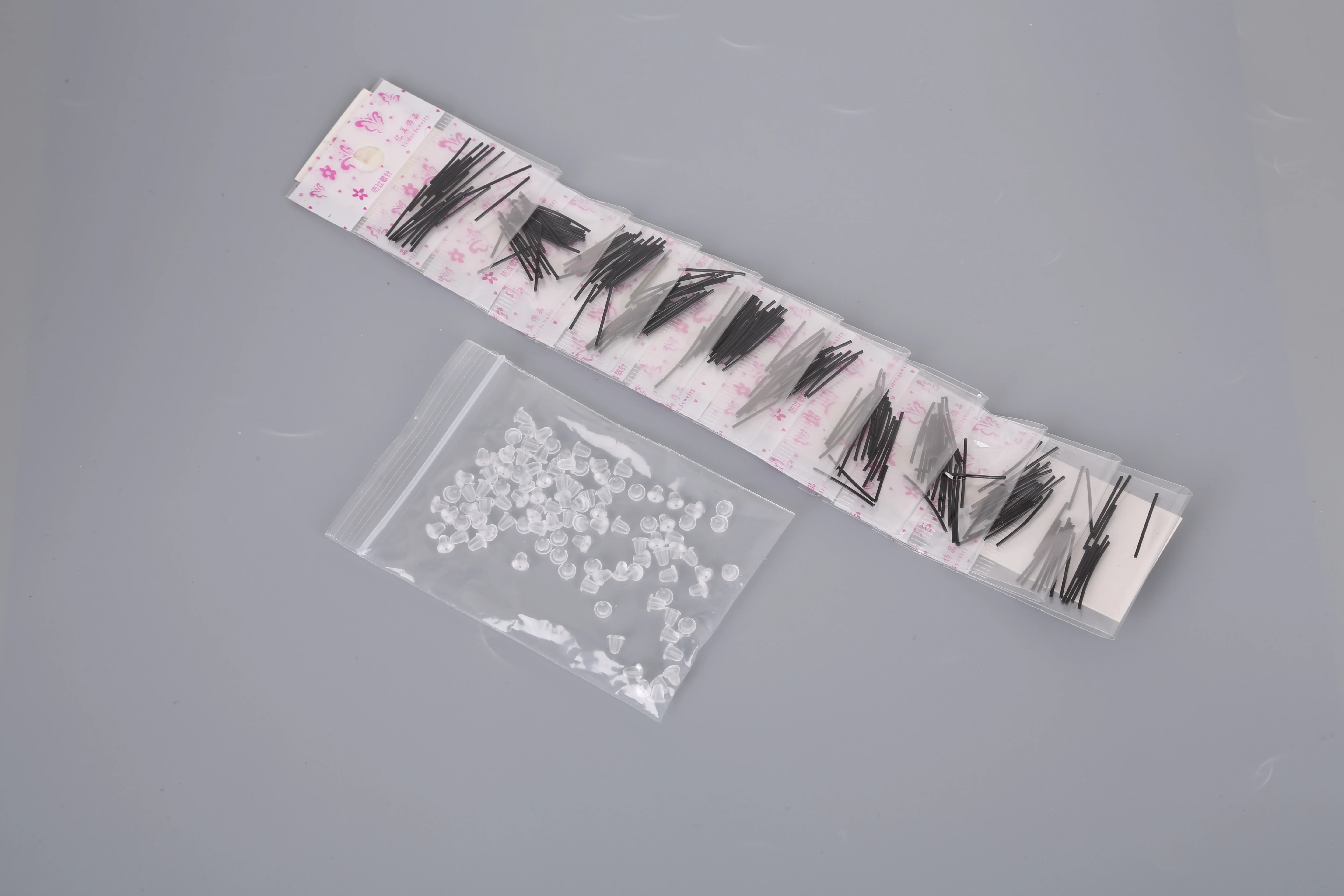 

100pcs/Pack Black/White/Rainbow Colours Hypoallergenic Plastic Ear Stick Used For Jewelry Accessroies DIY