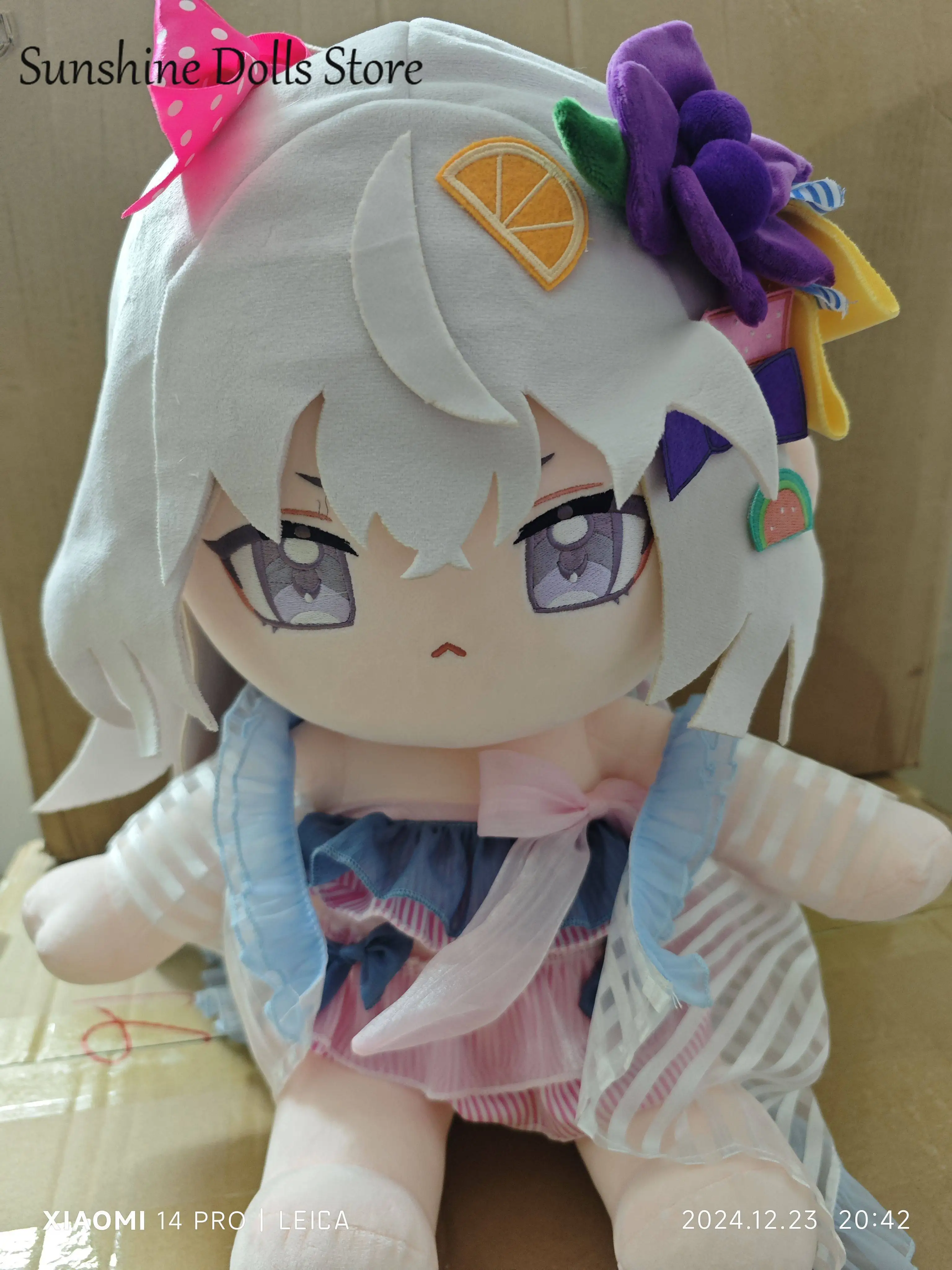 40CM Anime Blue Archive Shirasu Azusa‌ Soft Plush Doll Body Dress Up Outfit Stuffed Toys Sitting Posture Figures Pillow Gift