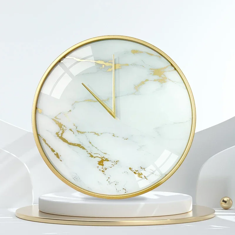 

-Custom Logo Decorative Giant Modern 3d Gold Metal Wall Hanging Clock Home Living Room Roman Numeral Quartz Clock