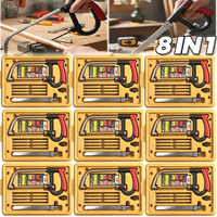 8 In1 Hand Saw Set Multi Purpose Hacksaw with Replaceable Saw Blades 6-Blades Hacksaw Kits for DIY Woodworking Crafting Tools