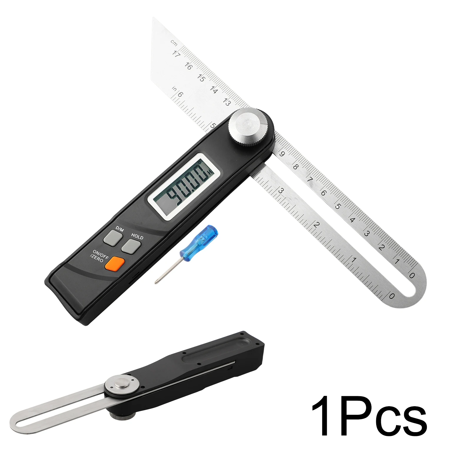 1x Stainless Steel Digital Protractor Gauge T Bevel 360 Degree Electronic Level Digital Angle Finder Protractor Measuring Tools