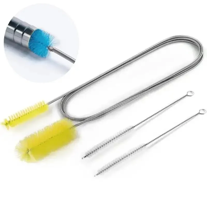 Double-Headed Drain Cleaner Brushes 2M Tube Brush Straw Cleaning Tool Flexible Drain Brush Tube Pipe Brush for Hose Kitchen Sink