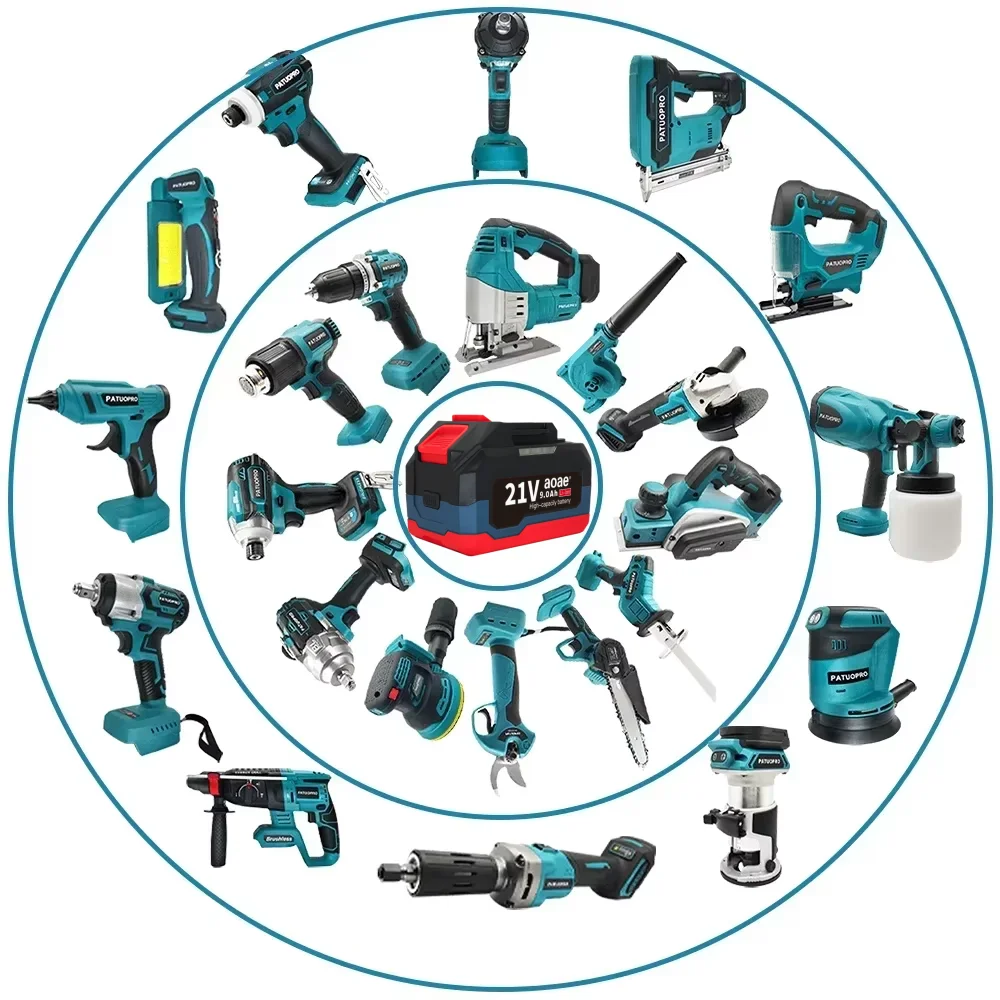 Originální baterie AOAE 21V 18V 12.0Ah pro náhradní lithium-iontovou baterii Makita 18V 21V 6.0Ah pro elektrické nářadí 18650 - náhled 5