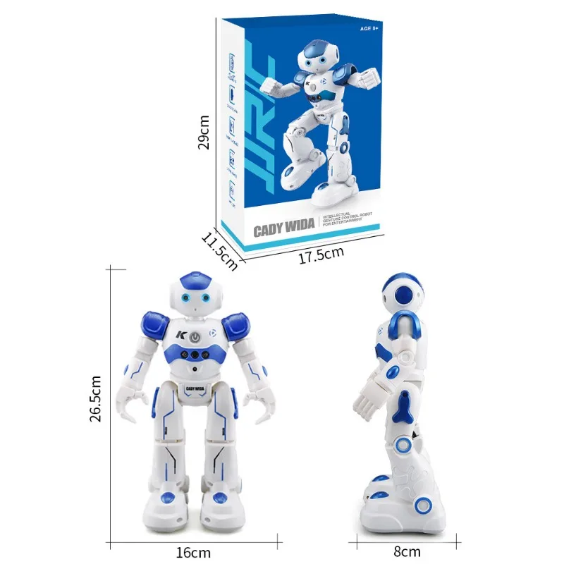 JJRC Control remoto explosivo cruzado, Robot de programación inteligente, detección, rompecabezas para niños, juguete eléctrico