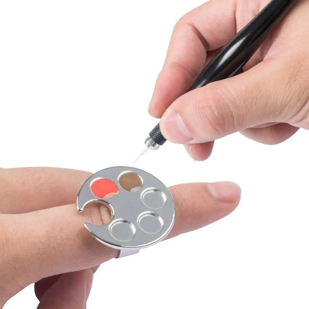 

Japanese Painted Ring DIY Nail Art Nail Color Tool Nail Display Ring Tips Photograph Tools Nail Display Board Nail Art Palette