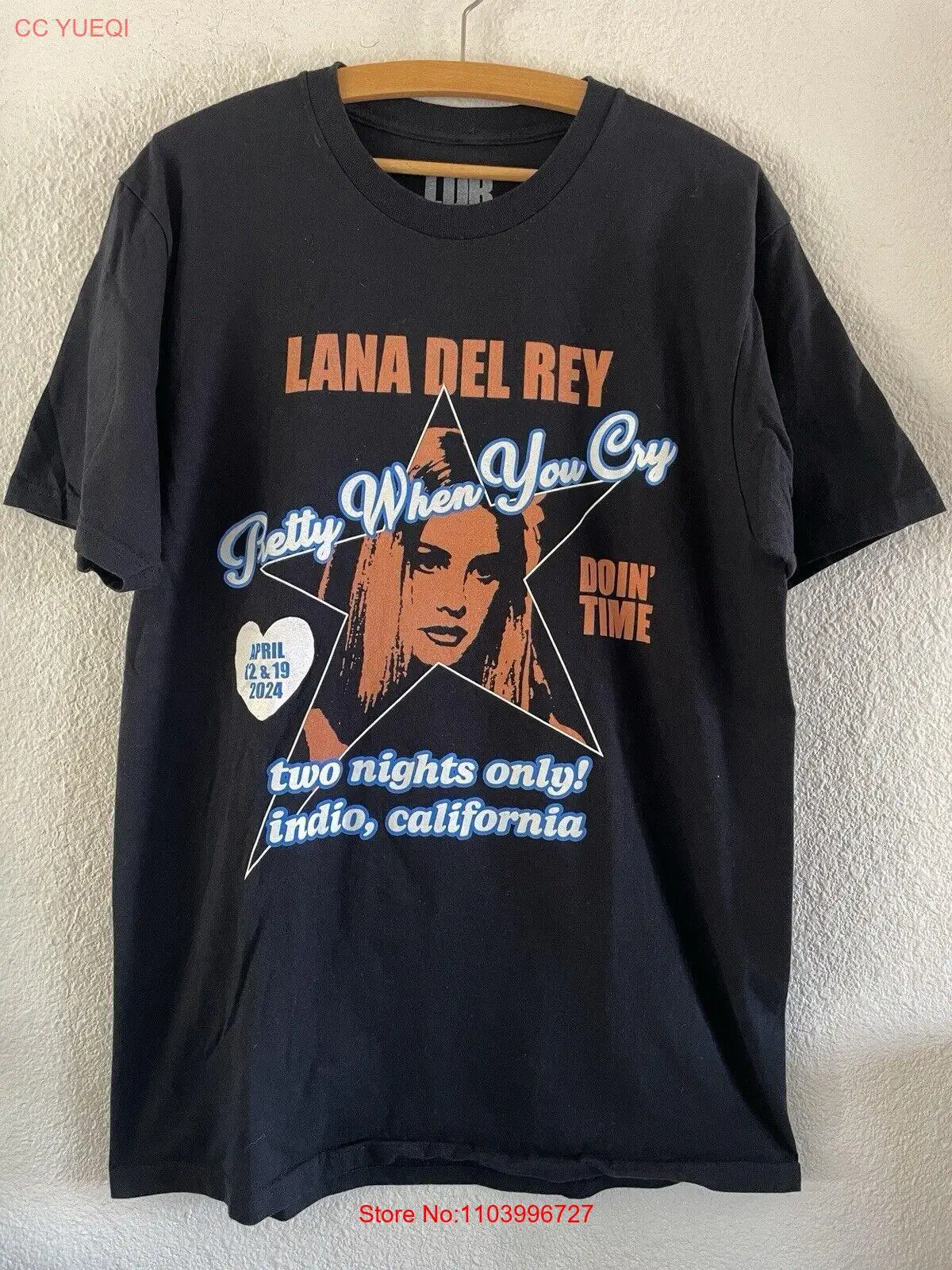 Lana del Rey shirt Two Nights Only Indio Pretty When You Cry AN36231