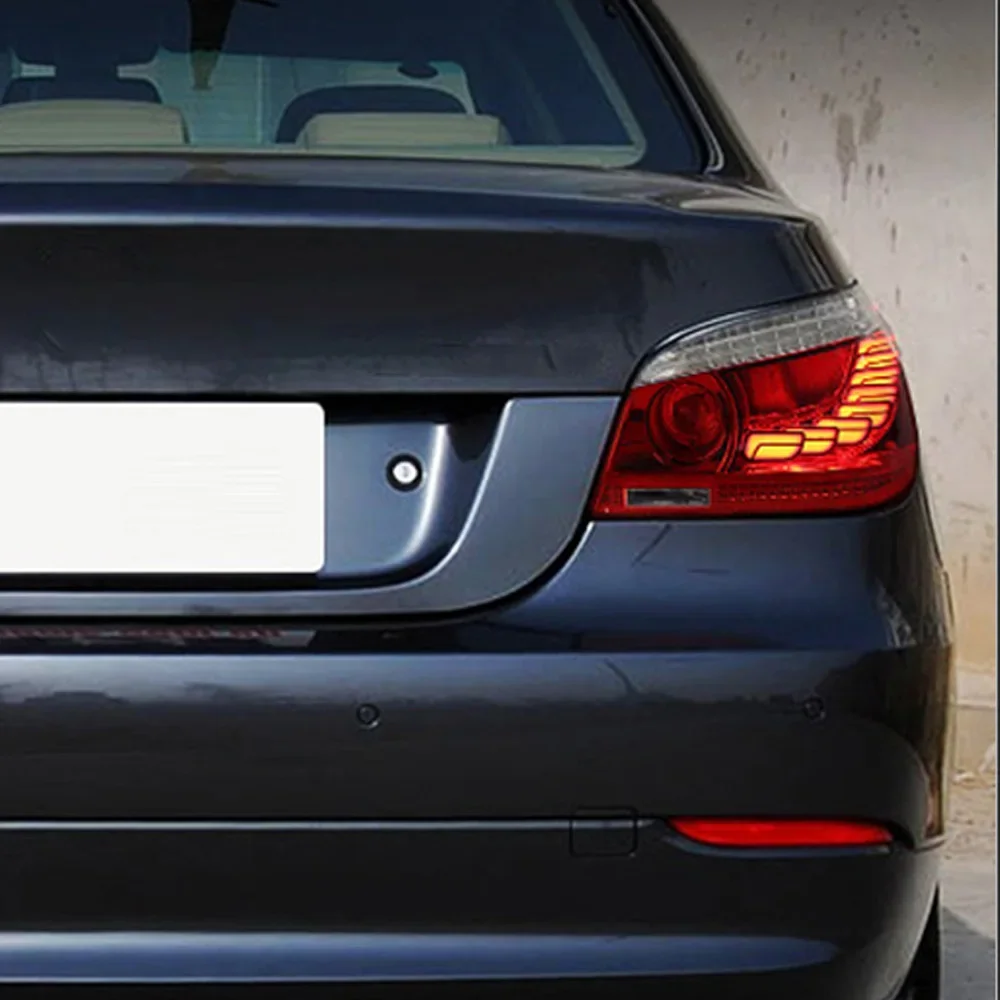 

Для BMW 5 серии E60 520 523 525 2003-2010, автомобильный задний фонарь в сборе, обновленный эффект запуска, светодиодные задние фонари в чешуи дракона, вилка и Pl