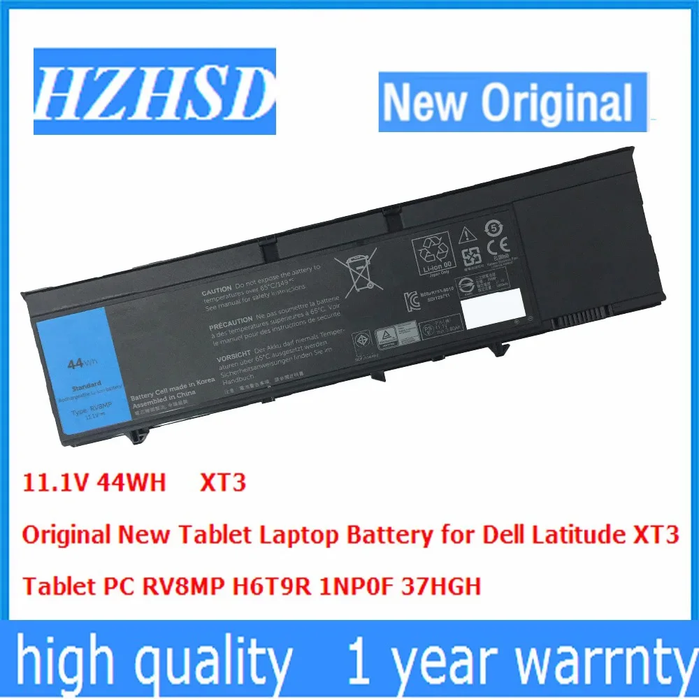11.1V 44WH XT3 Nuova Batteria Originale Del Computer Portatile Per Dell Latitude XT3 Tablet PC RV8MP H6T9R 1NP0F 37HGH