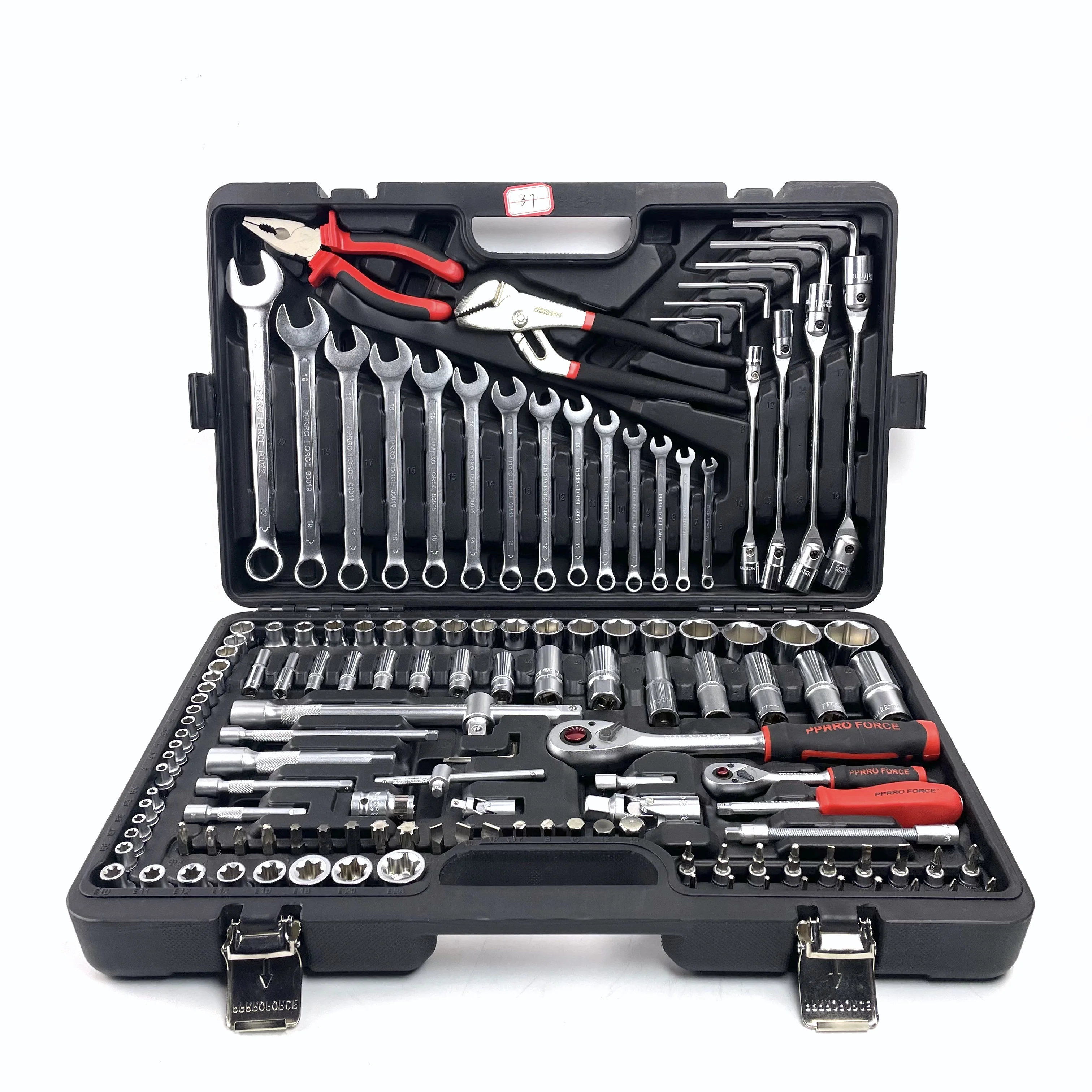 Custom 137 PCS High Quality Combination Hardware Toolbox Professional Multi-Function Garden Tools Household Repair Hand Tool Set