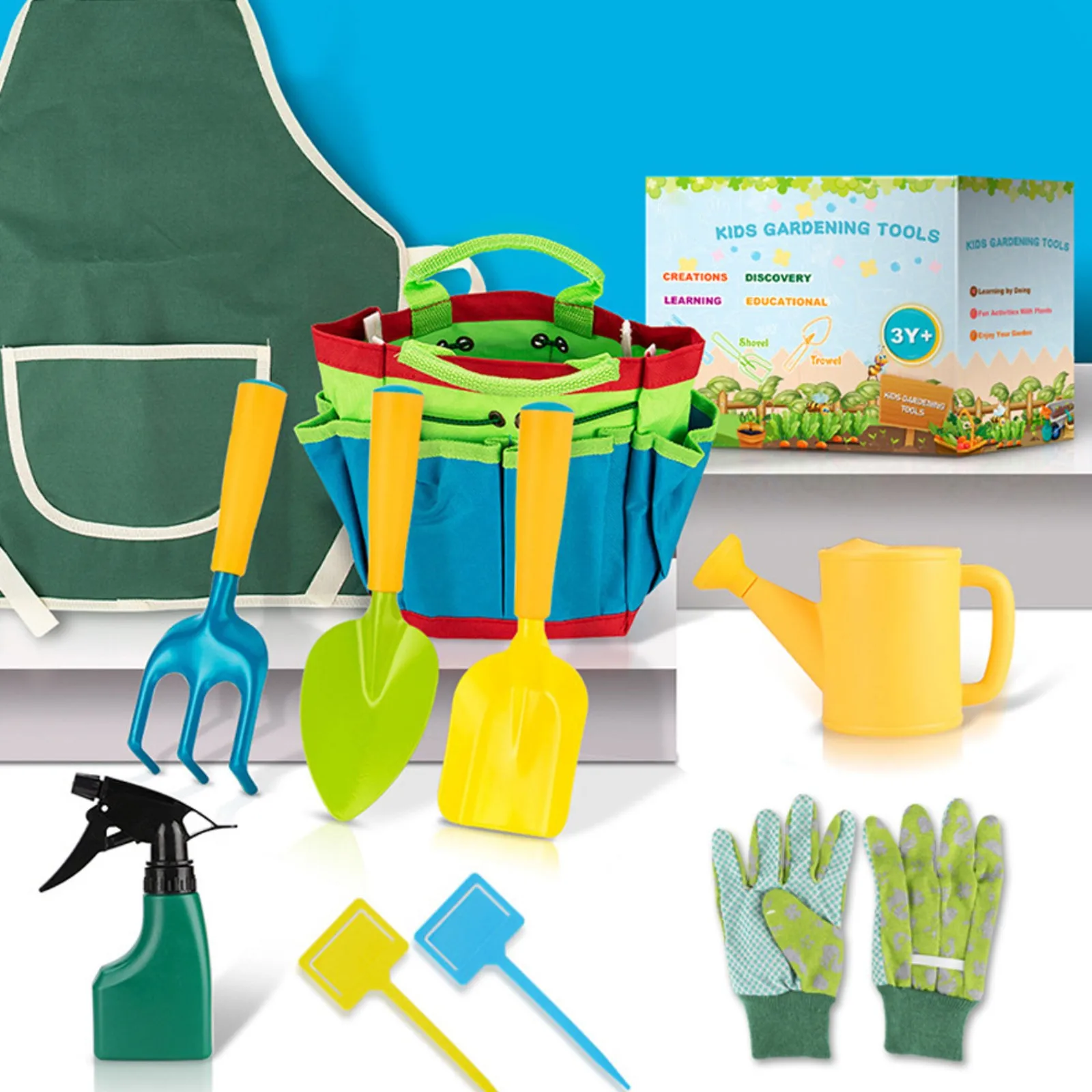 

10pc Outdoor Planting Gardening Cultivation Sea-Hunting Children's Vegetable Planting And Sand Digging Garden Tool Set Gifts