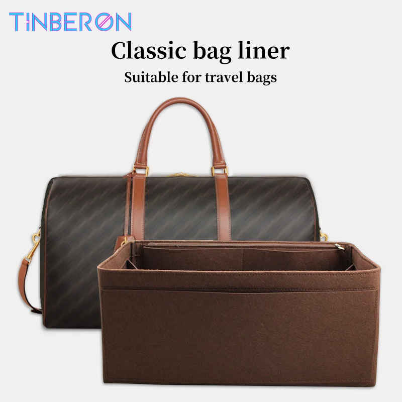 

TINBERON Bag Organizer Insert Large Capacity Makeup Bags Travel Bag Special Bag Liner Handbag Inner Organizer Felt Cosmetic Bag