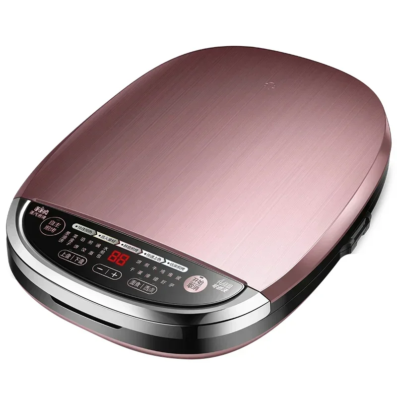 Cross-borderHot salesElectric Pancake Pan ในครัวเรือนความร้อนสองด้านไอน้ําทอดและเบเกอรี่ที่ถอดออกได้ยกถาดอบ