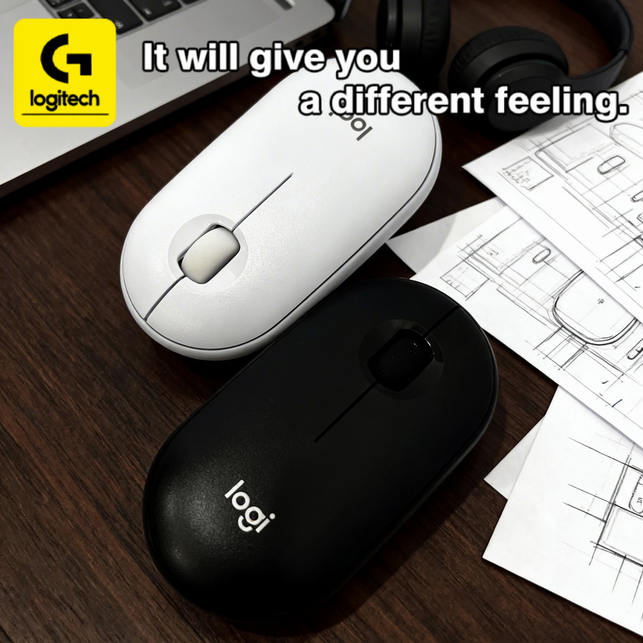 

Бесшумная мышь Pebble M350/M750: Bluetooth и беспроводной режим, тонкий и легкий дизайн, новое качество для офиса