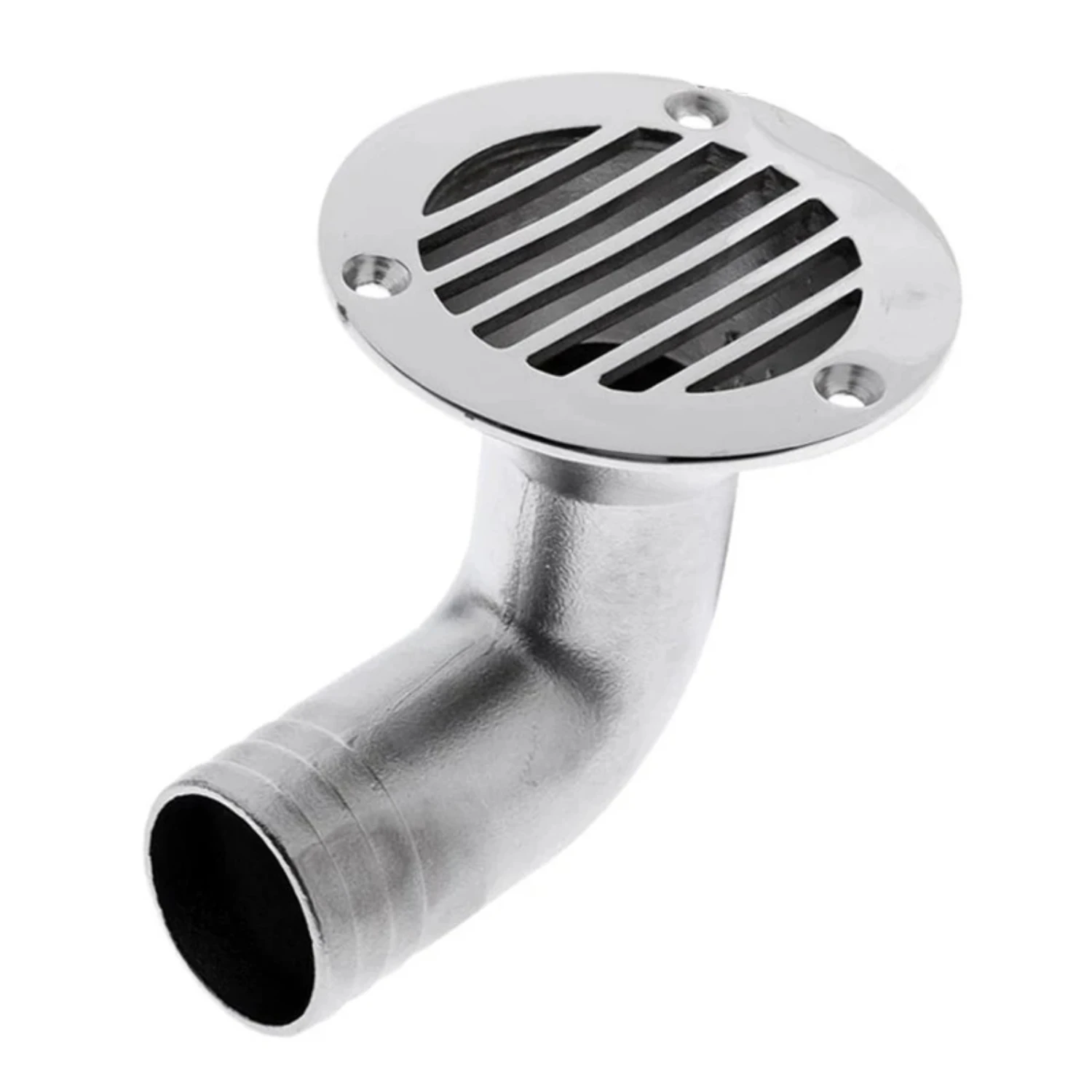 Marine Accessories 90 Degree 38MM Boat Deck Drain Scupper 316 Stainless Steel For Yacht Flatable Fishing Boat Accessories