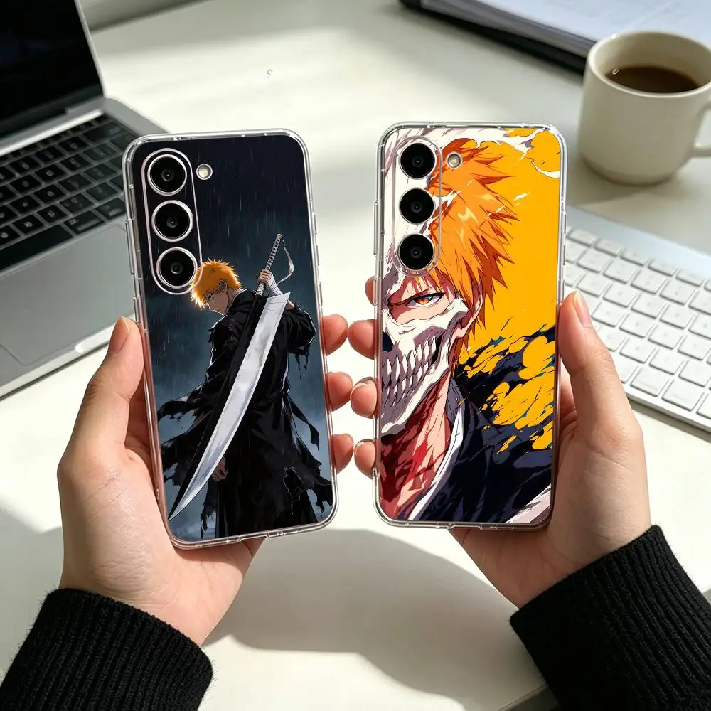 B-Bleachs K-Kurosaki-i Ichigo    Phone Case For Samsung A05 A54 A34 A24 A14 Cover Transparent Silicone Phone Cover
