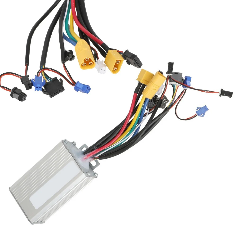 /48V /20A /1000W Brushless Motor Controller Silver Aluminium Alloy Heat Dissipation Intelligent Drive Unit Replacement Part For