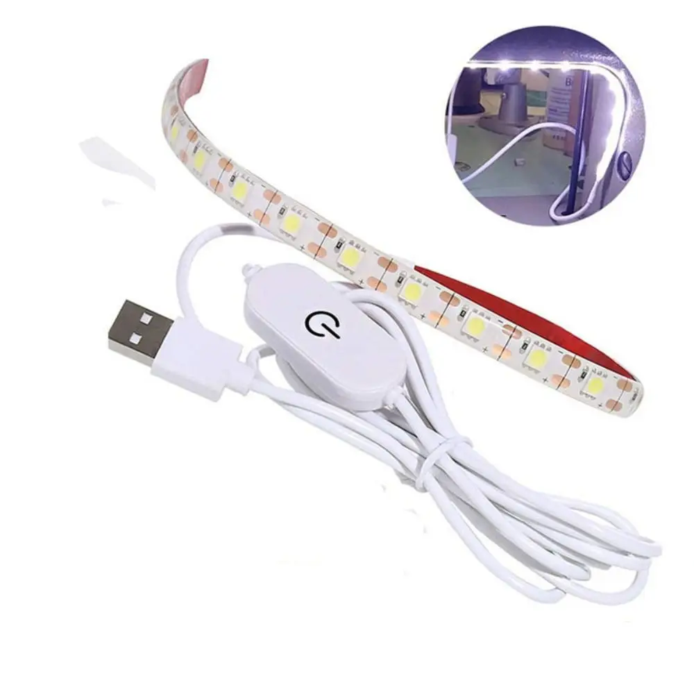 LED Sewing Machine Light Strip Kit  USB 5V Powered With Touch Switch Lighting Strips for Kitchen Cabinet