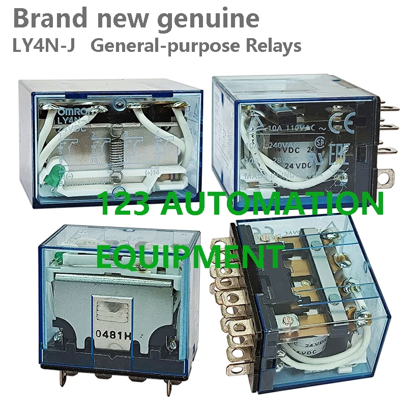

5PCS Authentic New Omron LY4N-J General-purpose Relays 12VDC 24VDC 200/220VAC 110VAC