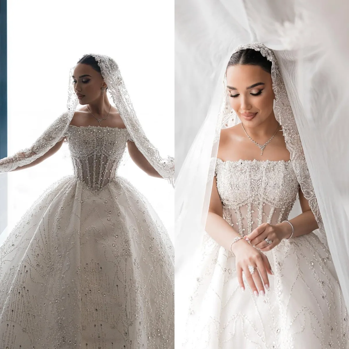 

Классическое бальное платье Свадебное платье с открытыми плечами Свадебные платья без рукавов с кристаллами и блестками с открытой спиной Платья со шлейфом на заказ