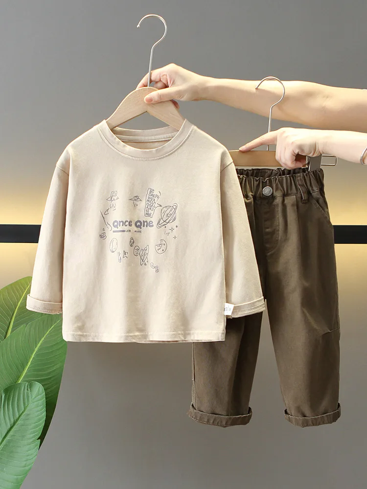 Baby Boys Clothes Set Children Knit Cardigan+T-Shirts+Pants 3PCS/Sets Spring&Autumn Boys Outfits Toddler Kids Clothes 1-6 Years