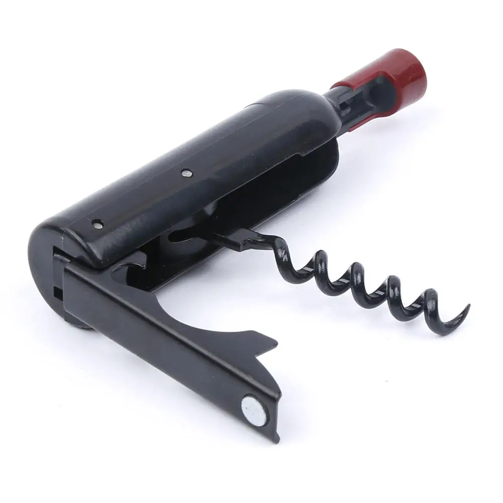 Multifunctional Beer Opener Magnet For Refrigerator Wine Accessories Foldable Wine Champagne Corkscrew Bottle Shaped Corkscrews