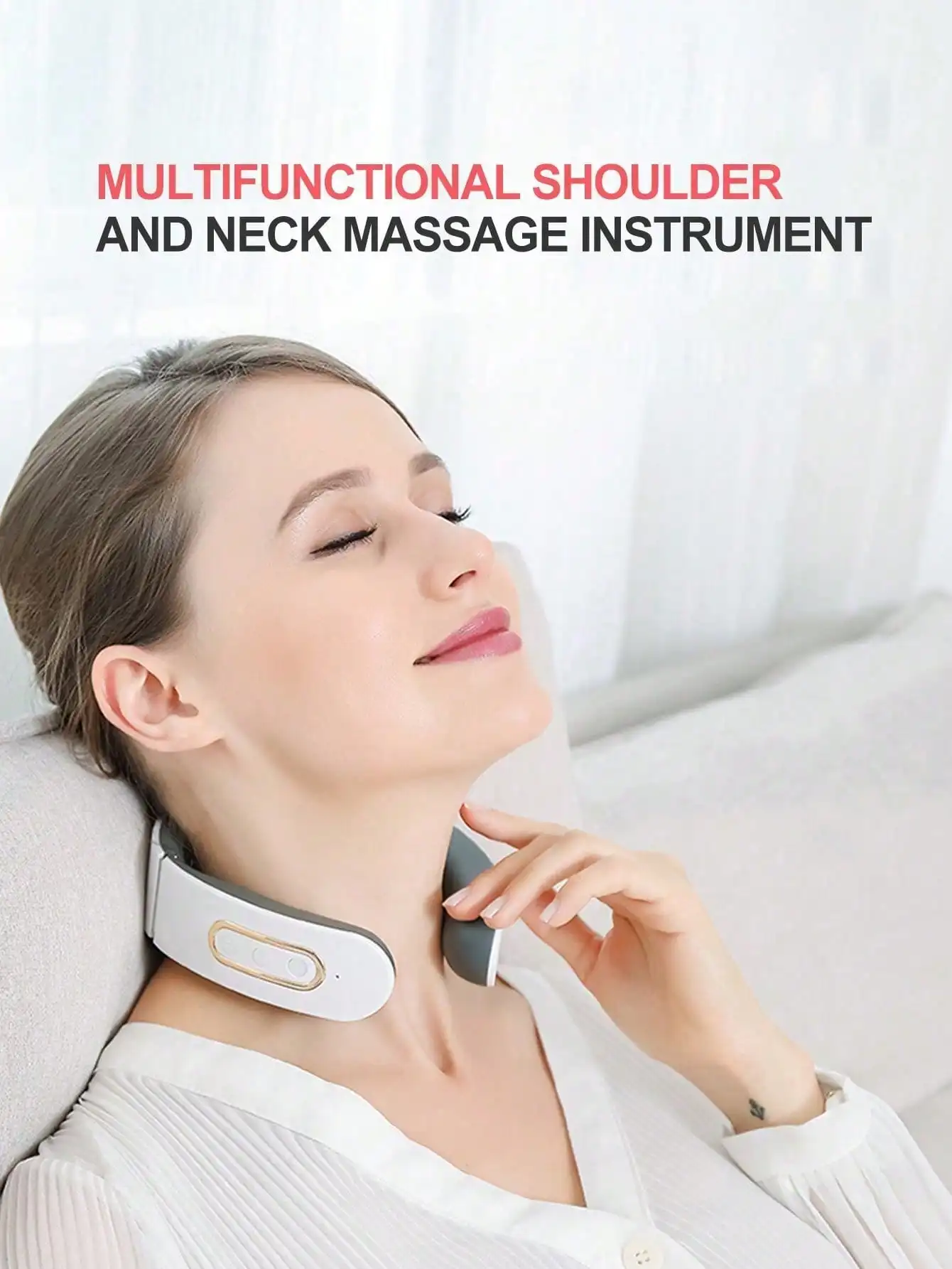 Multi-Functional Electric Neck Massager, Portable Smart Cervical Massage Device, Home Use Neck Massager, Valentine\'s Day Gift