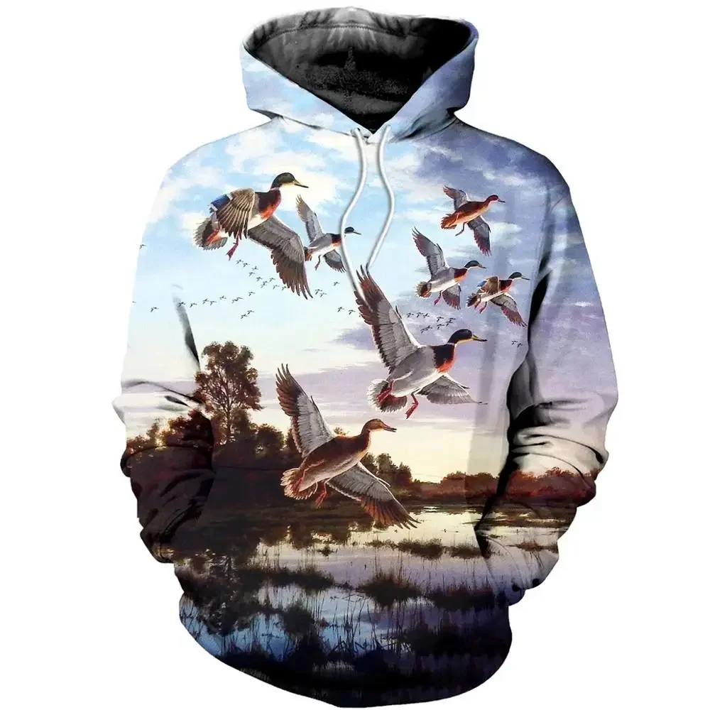 Camo Men's Hoodies Hunting Graphic 3D Printed sweatshirts clothing Harajuku Fashion Hooded Autumn Long Sleeve Hoodie for Men