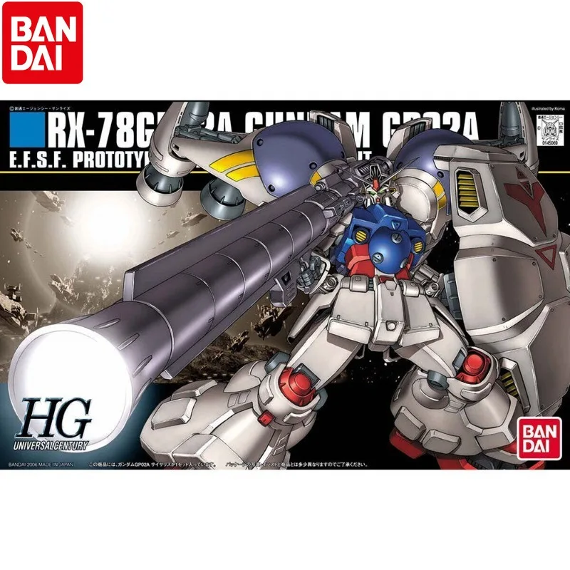 Bandai Original HGUC 1/144 RX-78GP02A Gundam GP02A Physalis Mobile Suit Gundam 0083 Gunpla Assembly Model Kit Collectible view 2