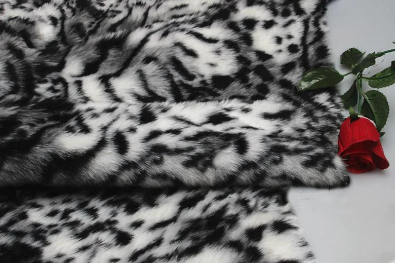 Leopard Tiger stripes plush faux fur fabric,1-2cm pile felt,Photograph Background cloth,Car decorative mats,150cm*50cm/pcs