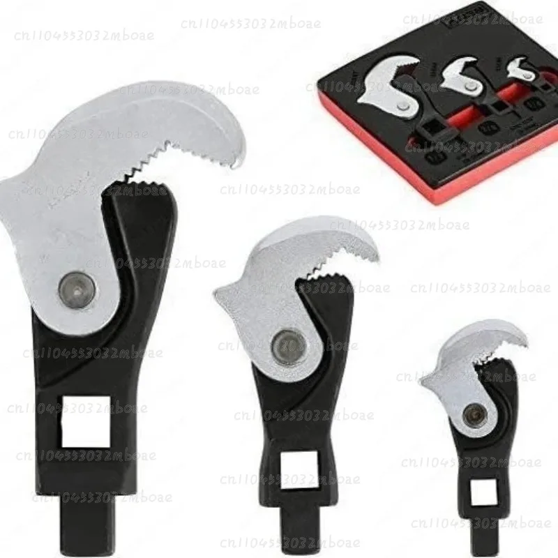 Steel Eagle Beak Torque Wrench Ratchet Movable Opening Crescent Head Plug Hook Transfer Tool for Automotive Repair