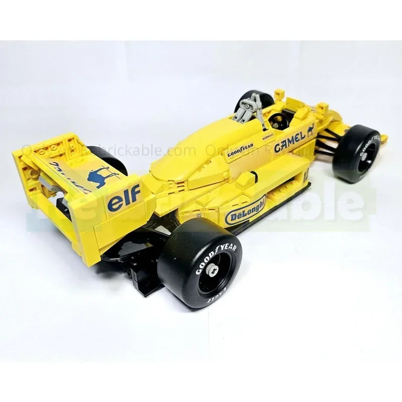 MOC-220329 Giallo Nuovo Lotus 99T Formula Auto Sport Auto Building Blocks Modello 738 Parti • MOC Creativo Ragazzi Bambini Compleanno Giocattolo Regalo