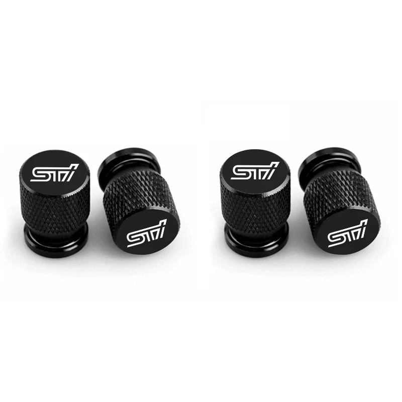 Tapa de válvula de neumático de coche de Metal, cubierta de vástagos de aire para Subaru STI Forester Impreza Legacy Outback WRX BRZ XV, accesorios para coche, 4 Uds.