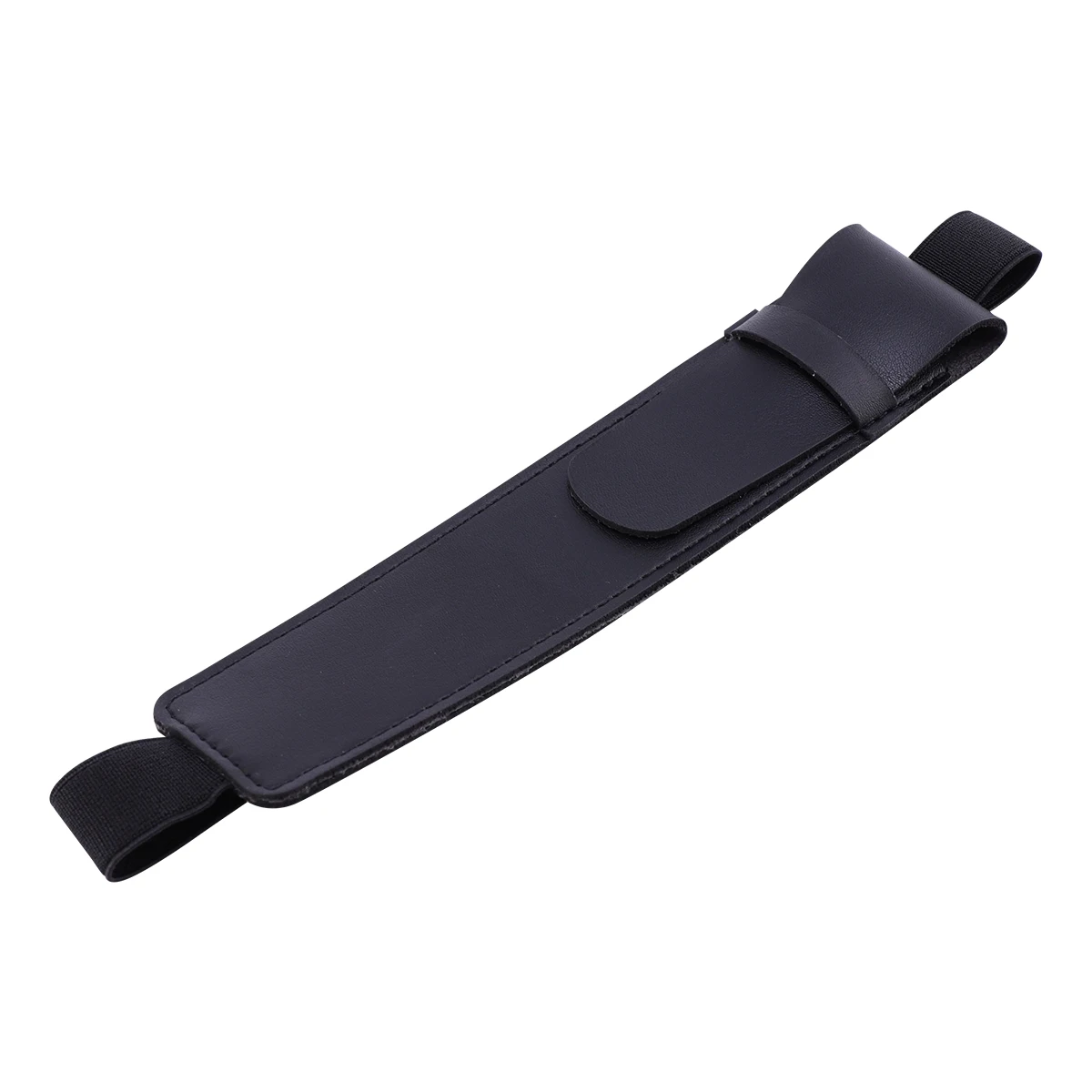 

Stylus Storage Pouch Universal Lightweight Compact PU Bag Black Marker Writing Pen Case Protective Elastic B Gift
