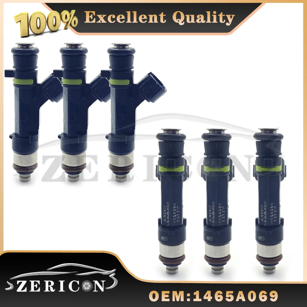 6pcs New 1465A069 EAT310 Fuel Injectors Nozzle For Mitsubishi Pajero 3.8 V6 2006 High Quality Bico Injection Valve 1465A066