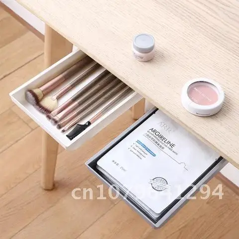 

Drawer Under The Desk Storage Box Desktop Holder Office Desk Student Stationery Invisible Drawer Organizer for Kitchen Bedroom