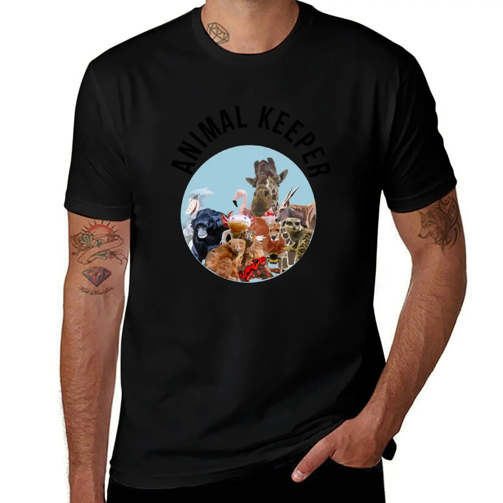 

Animal Keeper T-Shirt sports fans oversized Funny t-shirt mens t shirts pack